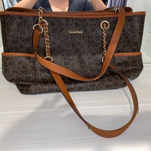 Calvin Klein Classic Logo Shoulder Bag